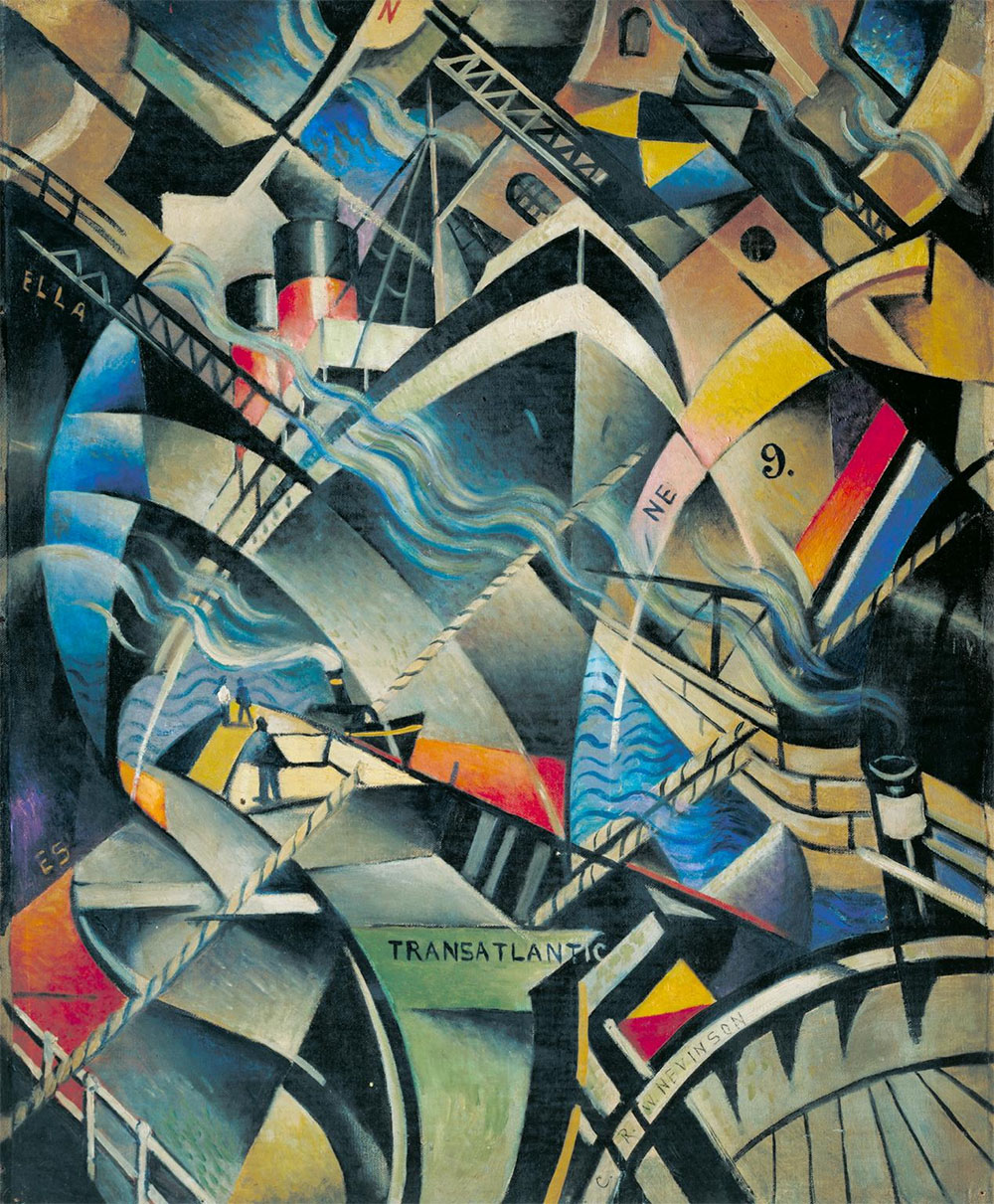 The Arrival, 1913, Christopher R. W. Nevinson