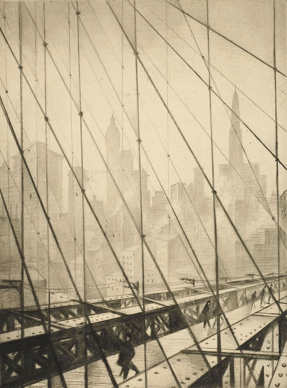 Brooklyn Bridge, 1921, Christopher R. W. Nevinson
