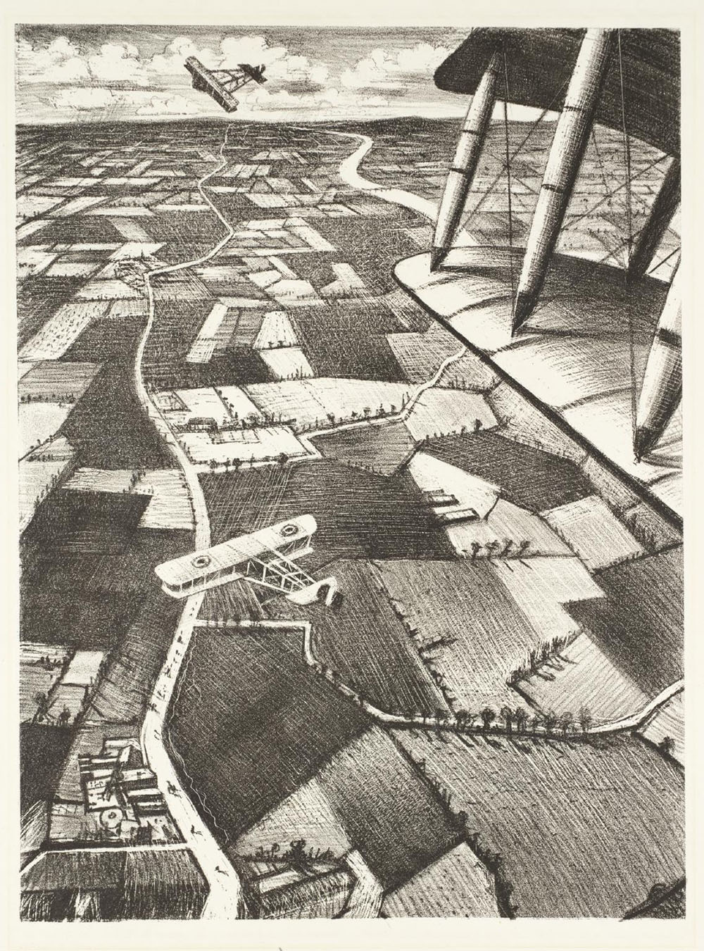 In the Air, 1917, Christopher R. W. Nevinson