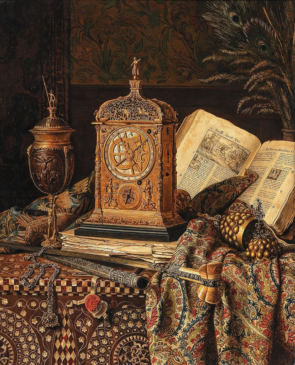 Still Life with Antiques, 1879, Max Schödl 