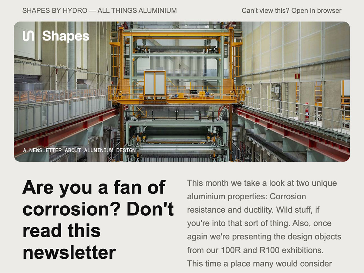 I read the newsletter