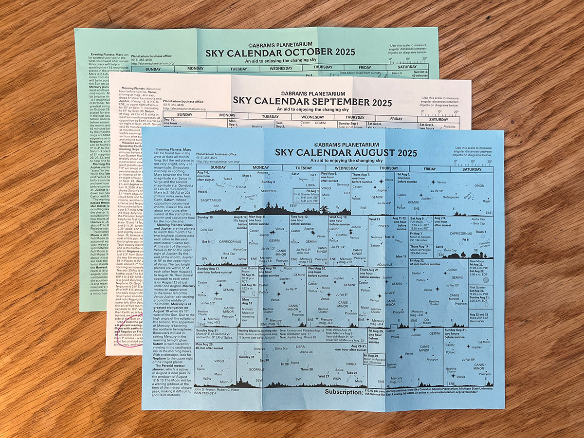 Sky Calendar, Abrams Planetarium
