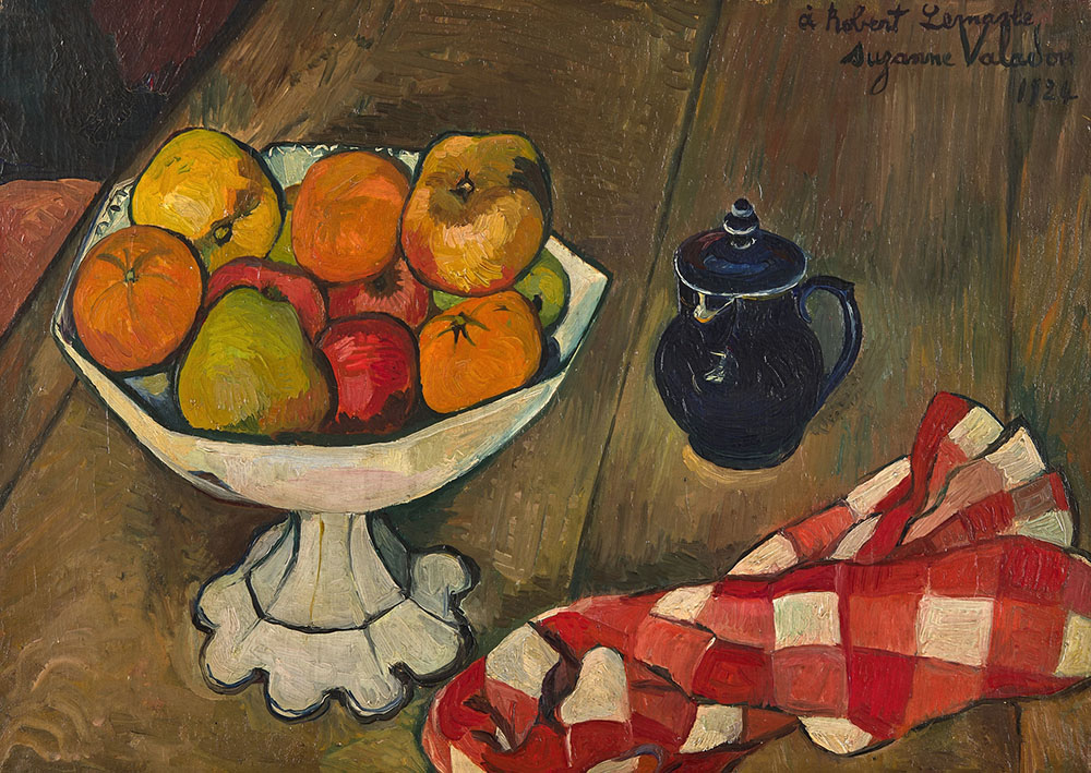 Fruit Bowl, Pot, and Napkin, 1924, Suzanne Valadon